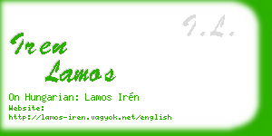 iren lamos business card